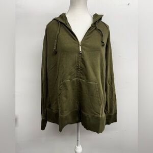 Venezia Olive Green Hoodie Sweatshirt